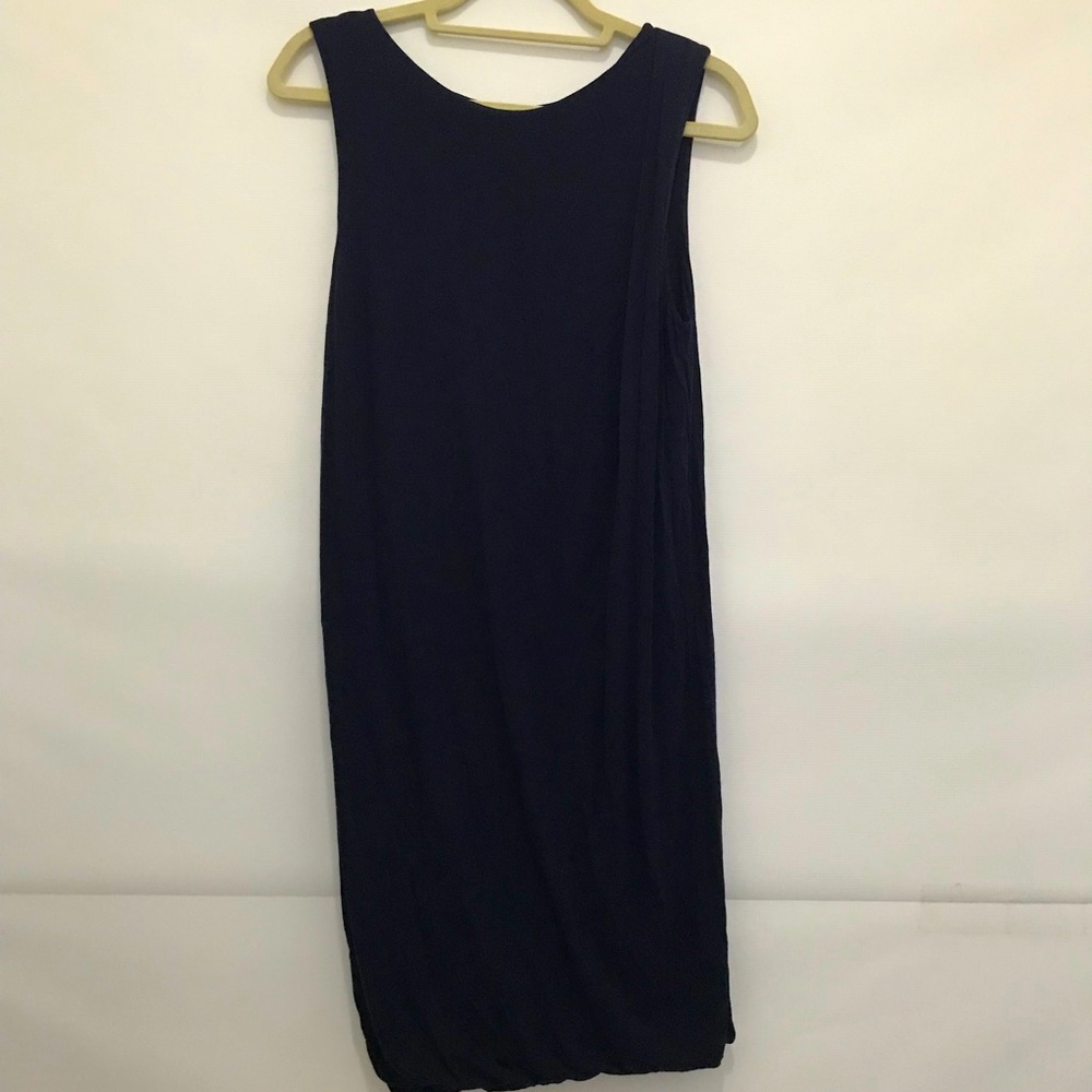 Vince Classic Sleeveless Navy Dress - Women Size M